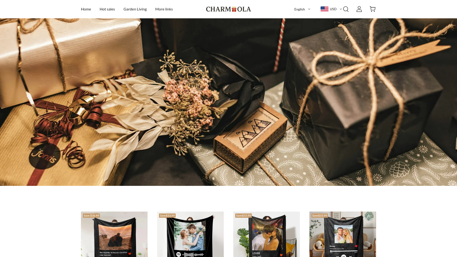 Charmiola fashion boutique Shopify storefront